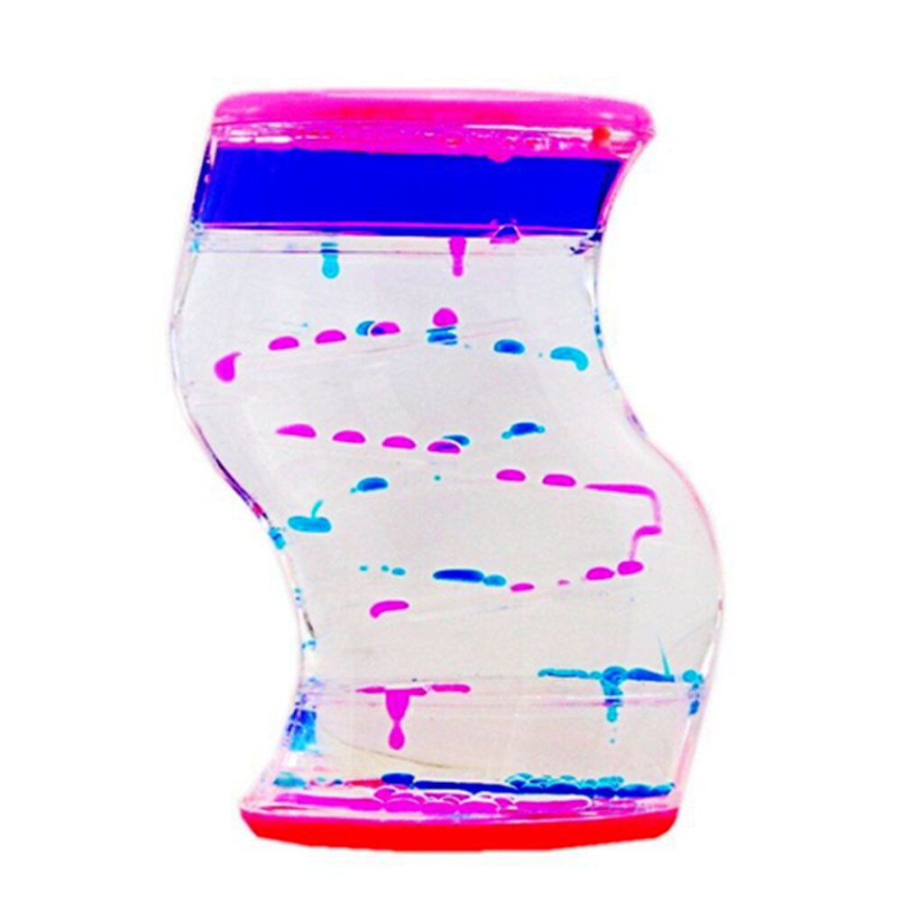 Youda Creatieve S-Vormige Olielek Twist Mooie Taille Olie Zandloper Ornament Slide Slide Olie Zandloper