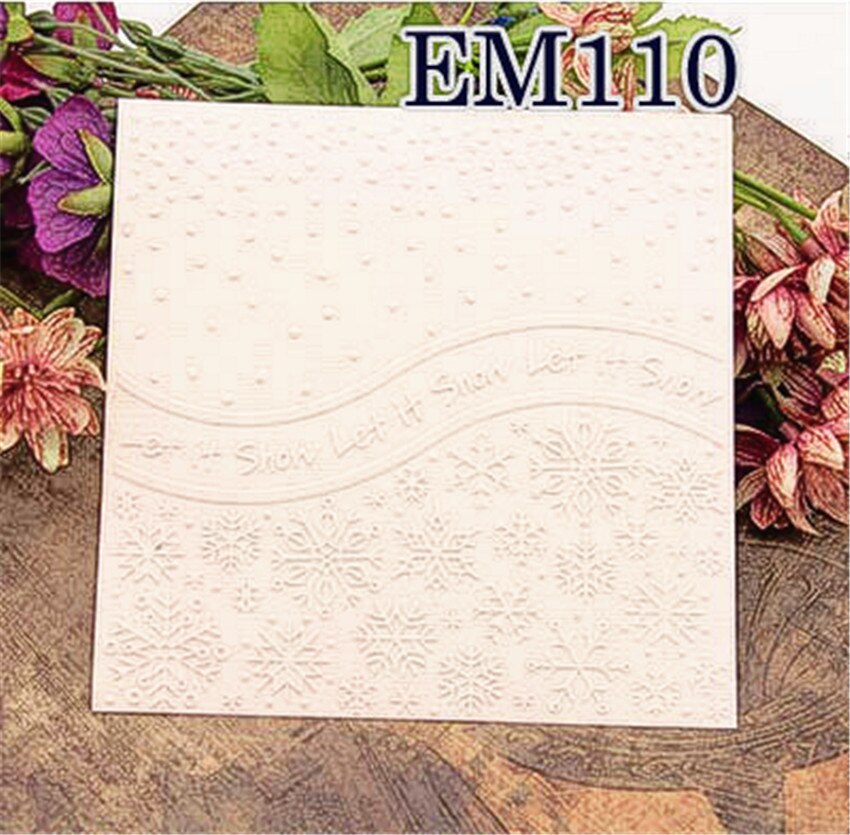 15x15cm Snowflakes Embossing folders Plastic bump Scrapbooking DIY Template Fondant indentation Cake Photo Album Card Make