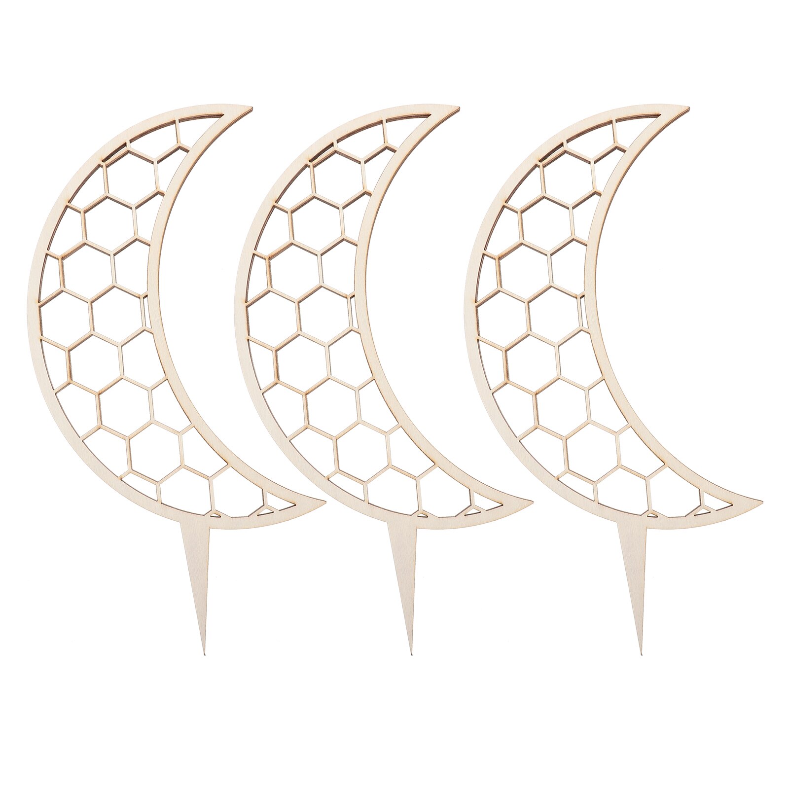 3pcs Plant Wooden Trellis Vine Plant Supports Wooden Plant Support Stakes: Default Title