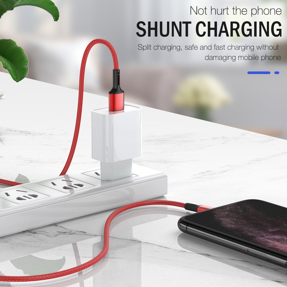 20cm 1m 2m 3m Data USB Charger Cable For iPhone 6 6s 7 8 Plus 11 12 Pro Xs Max X XR 5s SE iPad Fast Charging Long Wire Cord