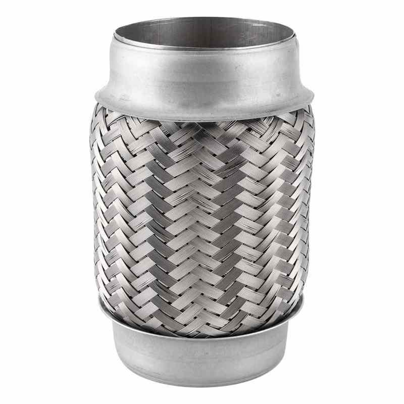 Exhaust Flange Repair flexible Pipe Auto Stainless Steel Exhaust Flexible Pipe Repairing Replacement Tube 150x76mm/6x3in