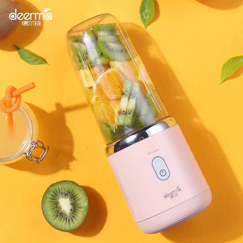 Xiaomi Deerma Portable Juicer Blender 400mL Lemon Squeezer Extractor Rechargeable Veggie Bullet Blender Ice Kettle for Outdoor