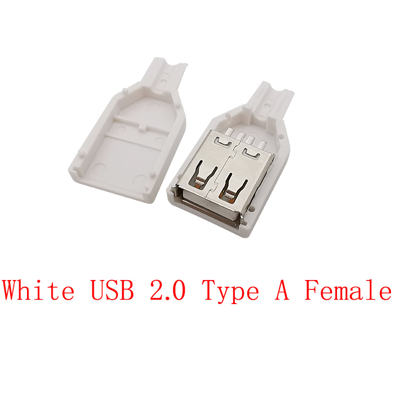 Złącza USB Micro USB/typ C / USB 2.0 typ męski żeński Adapter do lutowania dane naprawcze gniazda wtyczek do ładowania: BIAŁY / 5-9 Sztuk