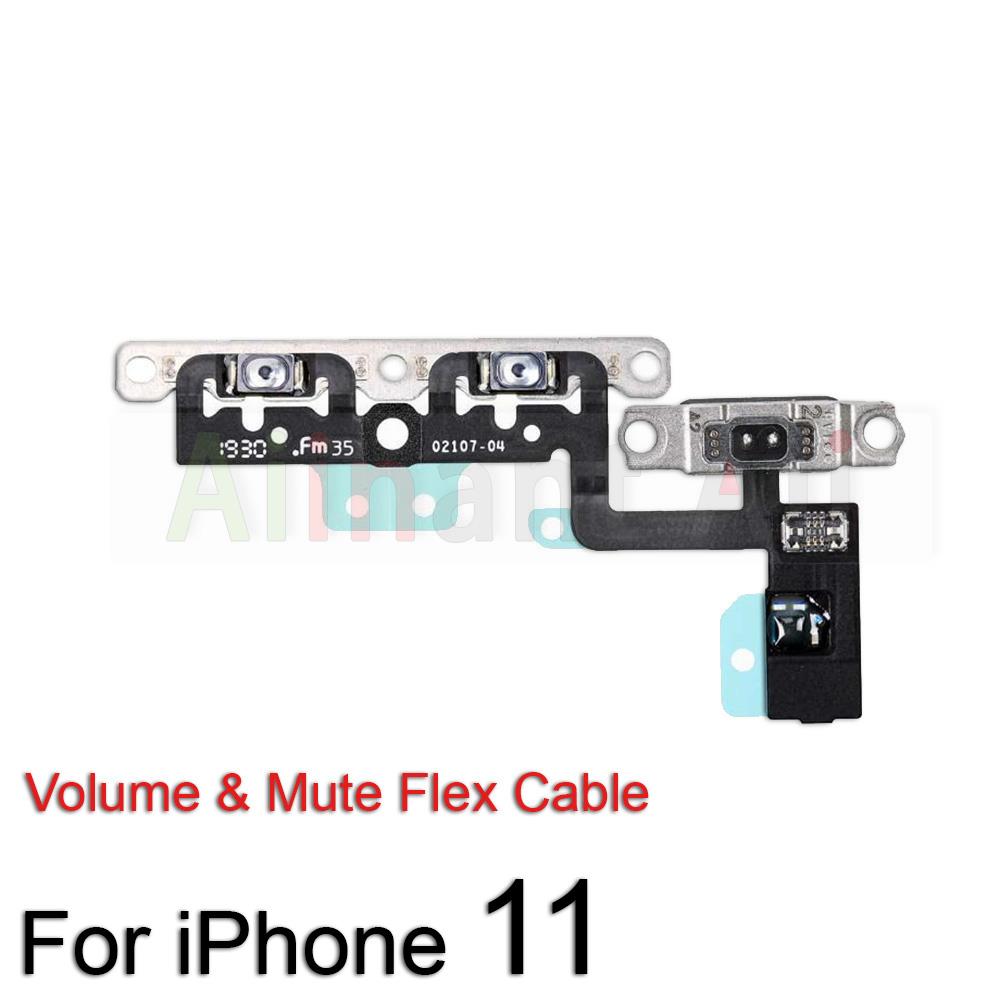 Originele Power Volume Knoppen Mute Draadloze Opladen Flash Licht Macht Flex Kabel Voor Iphone 11 Pro 11Pro Max Reparatie Onderdelen: For iPhone 11 Volume