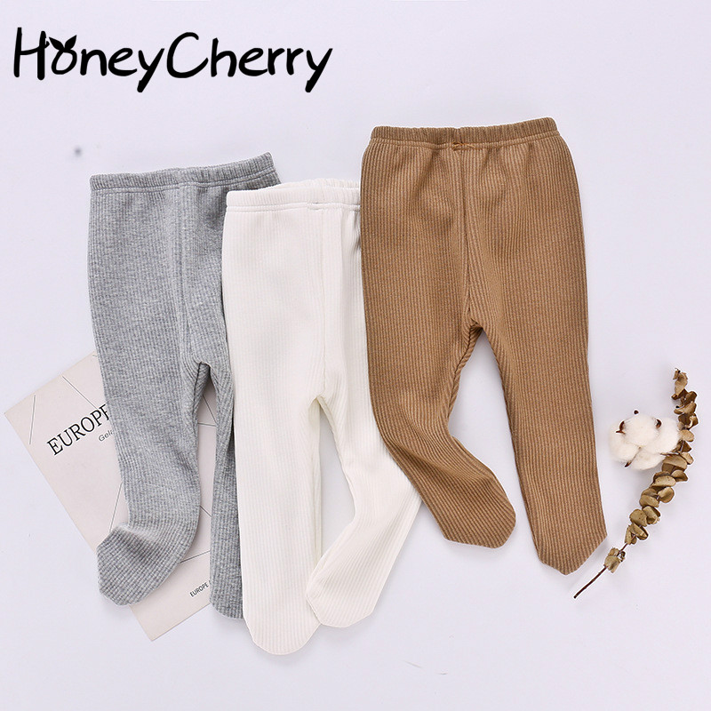 Autumn And Winter Infant Bottoming Pants Pit Strips Plush Cotton Even Feet All Kinds Of Elastic Pantyhose For Boys And girl