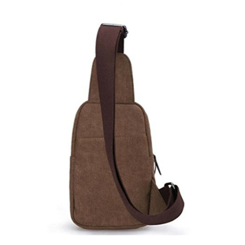 Moda masculina bolsa pequena lona peito sling saco de viagem caminhadas cruz corpo mensageiro bolsa de ombro