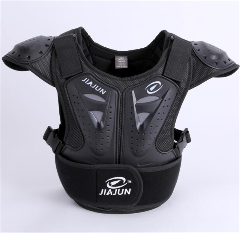 Jiajun Kind Body Protector Armor Motorjacks Motocross Back Shield Mouwloos Vest Spine Borst Beschermende Gears Jas
