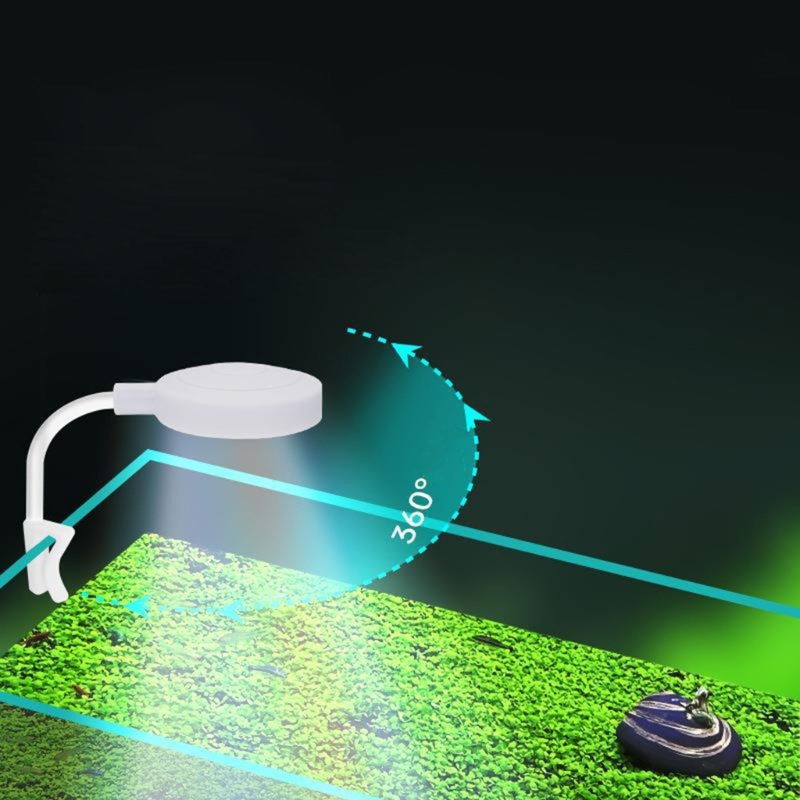 Luz Led con Clip para acuario, luces pequeñas para acuario de agua dulce, lámparas de paisaje impermeables,