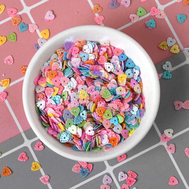 20 G/zak Liefde Herat 5Mm Pvc Confetti Glitter Pailletten Voor Ambachten Nail Art Decoratie Pailetten Sequin Diy Naaien Accessoires