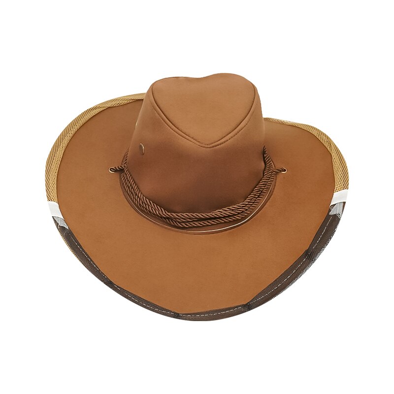 Chapeau de protection contre les abeilles, 1 pièce, masque facial Anti-abeille, casquette de protection pour apiculteur, filet contre les insectes volants, Cowboy c50