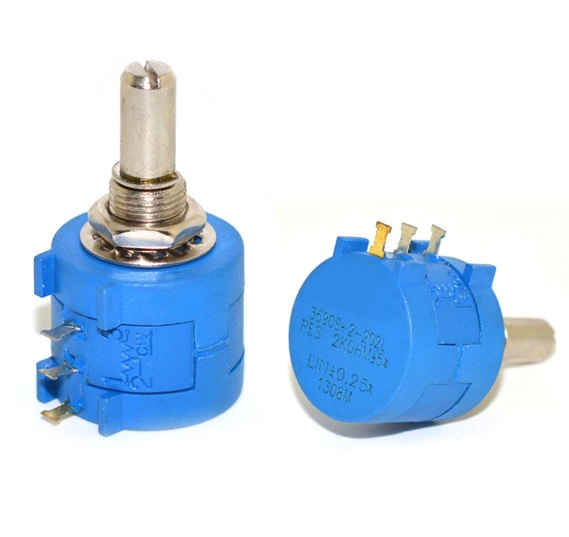 1 pièces 3590S potentiomètre multitour 500 1K 2K 5K 10K 20K 50K 100K ohm potentiomètre résistance réglable 3590 102 202 502 103