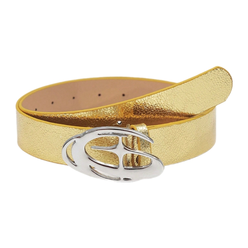 Corrente cintura fina simples fivela redonda para mulheres casual usar cinto decorativo cinto magro vestido jóias