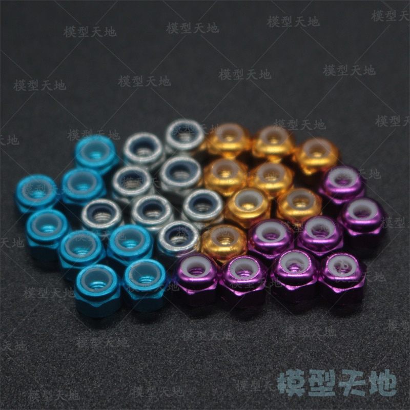 Hsp 102048 122048 alumiiniseos metalli nailonmutteri  m3 8p 02102 1/10 päivitysosat 94122 94123 94111 94108 94177 94106 94188 94166
