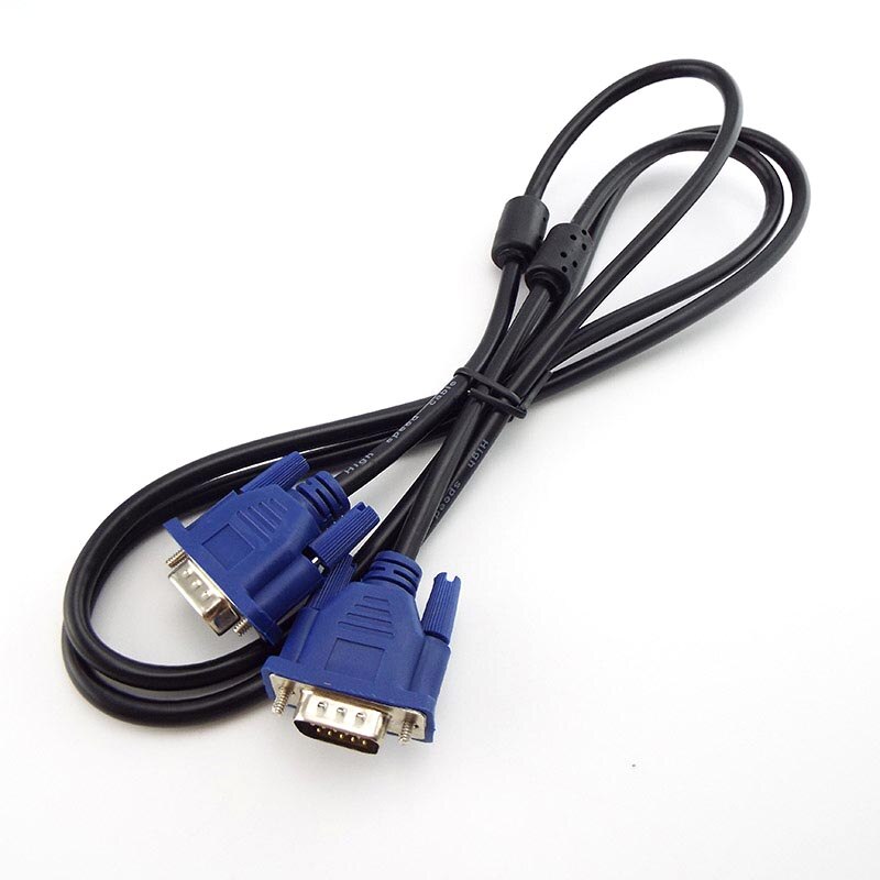 1.5M 3M 5M 10M Vga Verlengkabel Hd 15 Pin Male Naar Male Vga Wire Cord lijn Voor Laptop Pc Projector Computer Monitor