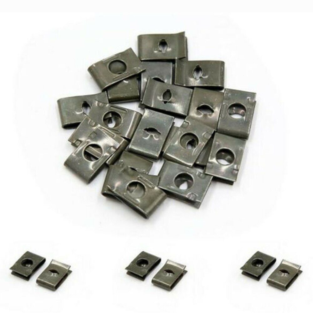 Replacement Clip Universal Metal Speed Fastener U-Nuts Self Tapping Screw Spire