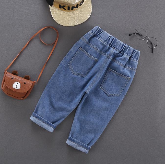 Boys jeans spring Kids Jeans Boys Pants Elastic Waist Stretch Denim Clothes Children Trousers For 2 to 6 Years