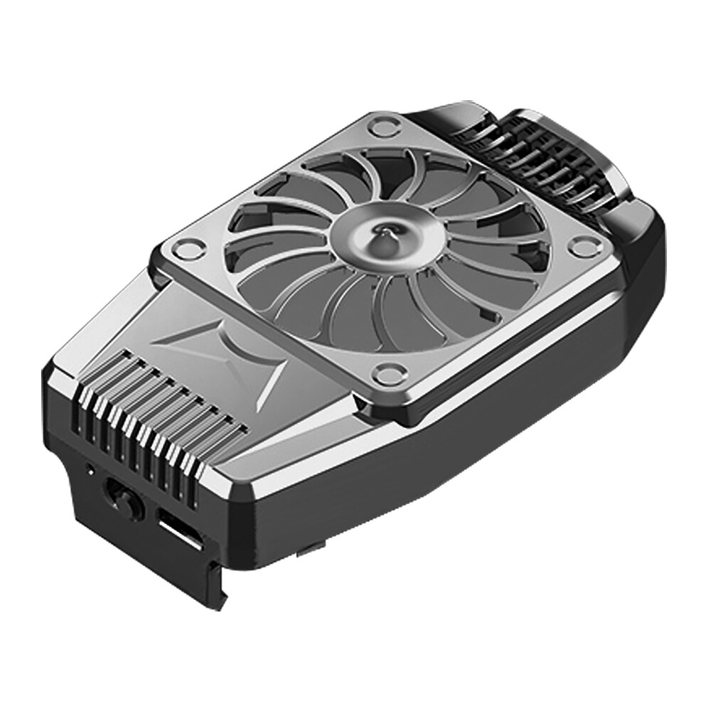 Radiador do telefone móvel jogos universal cooler do telefone portátil ventilador de refrigeração do dissipador calor para xiaomi para samsung s20 s10 para huawei p40: Black