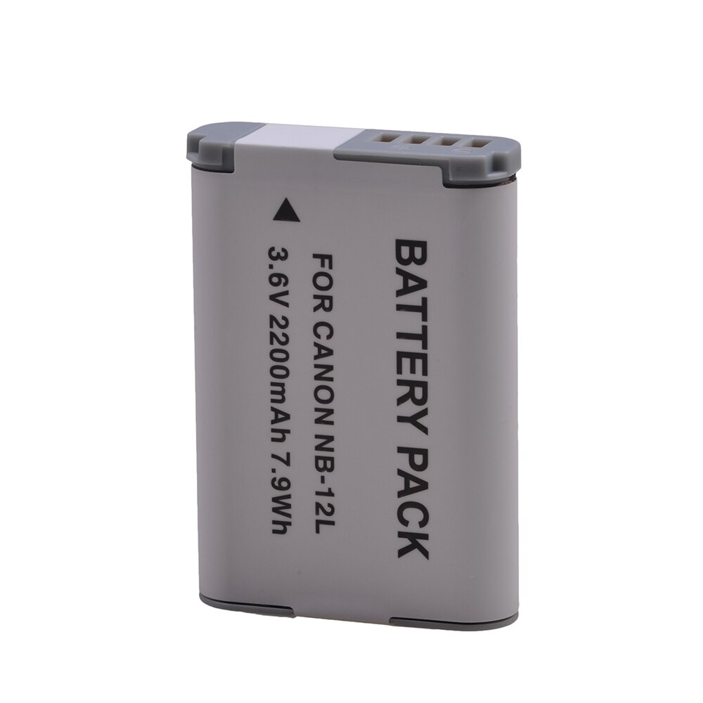NB-12L Battery 2200mAh 3.6V NB 12L NB12L Camera Battery for Canon PowerShot G1 X Mark II G1X Mark 2 PowerShot N100 VIXIA mini X.
