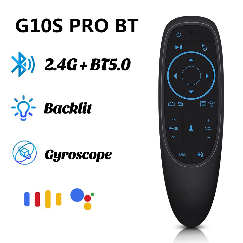 G10S PRO BT Remote Control Voice Backlit 2.4G Wireless Air Mouse Gyroscope G10BTS BT5.0 Gyro TV BOX Controller For X96 H96 MAX