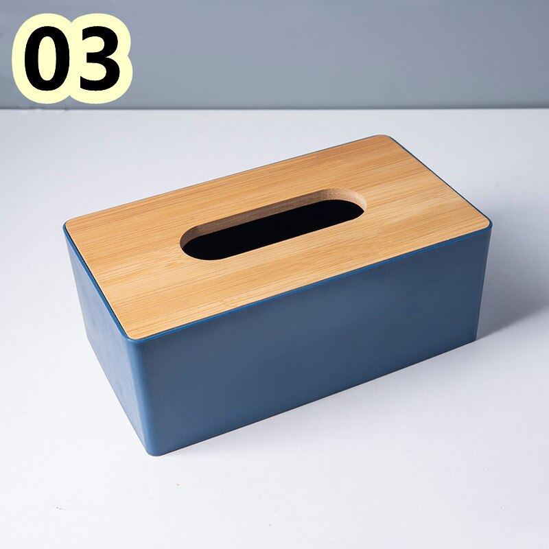 Tissue Box with Cover Tissues Wipes Storage Boxes Home Office Storage Napkin Tissue Holder Table Napkins Tissue Paper Case: 03