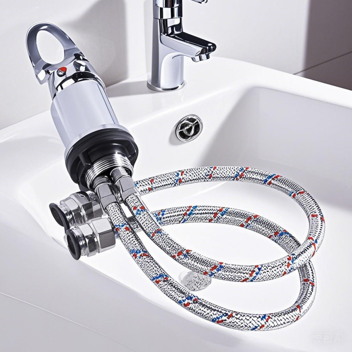 Stainless Steel RV Shower Mixer Tap Outlet 1/2" &Cold Non Microswitched Campervan Camper Van Accessories