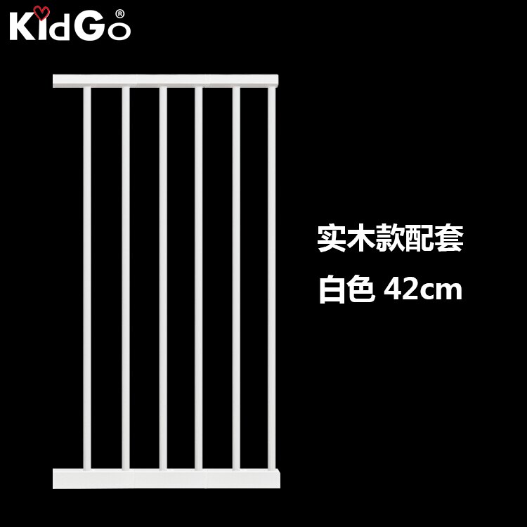 Solid wood child gate fence baby gate barrier stair safety gate pet 75-84 cm 3 colors fast Wooden fence: White 42cm