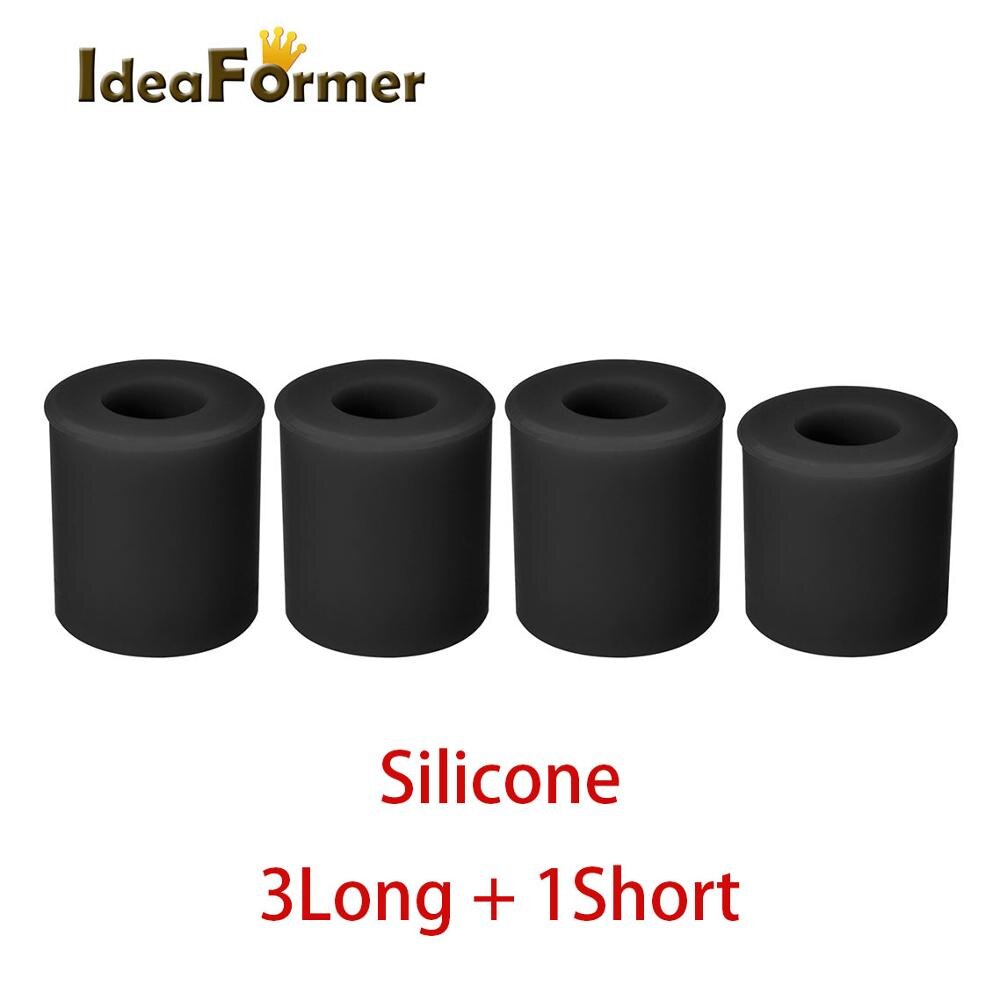 Colonna di livellamento del letto caldo del distanziatore solido ad alta temperatura del Silicone delle parti della stampante 1set 3D 3pcs lungo + 1PC corto per CR10/CR10S Ender-3