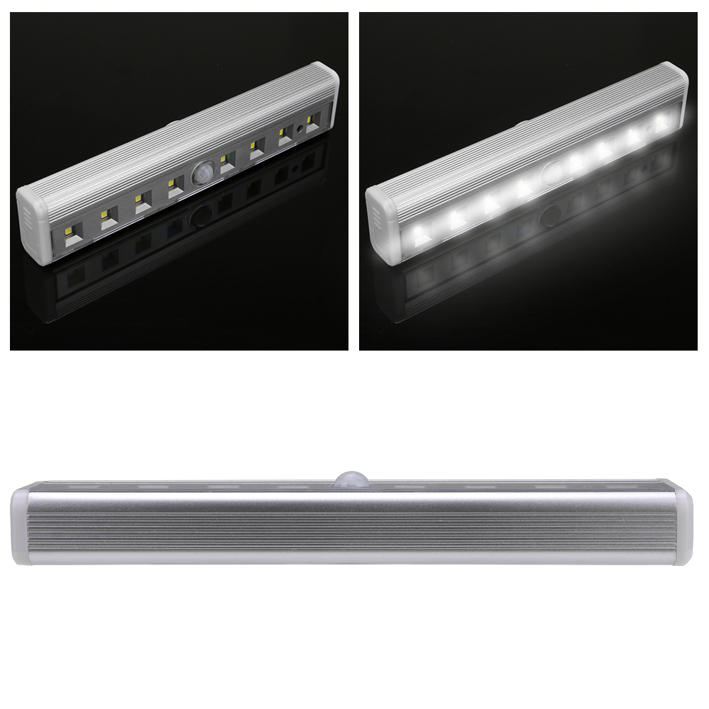 8 LEDs Motion Sensor Light Battery Operated Wireless Motion Portable Magnet Closet Night Lights For Hallway Stairway