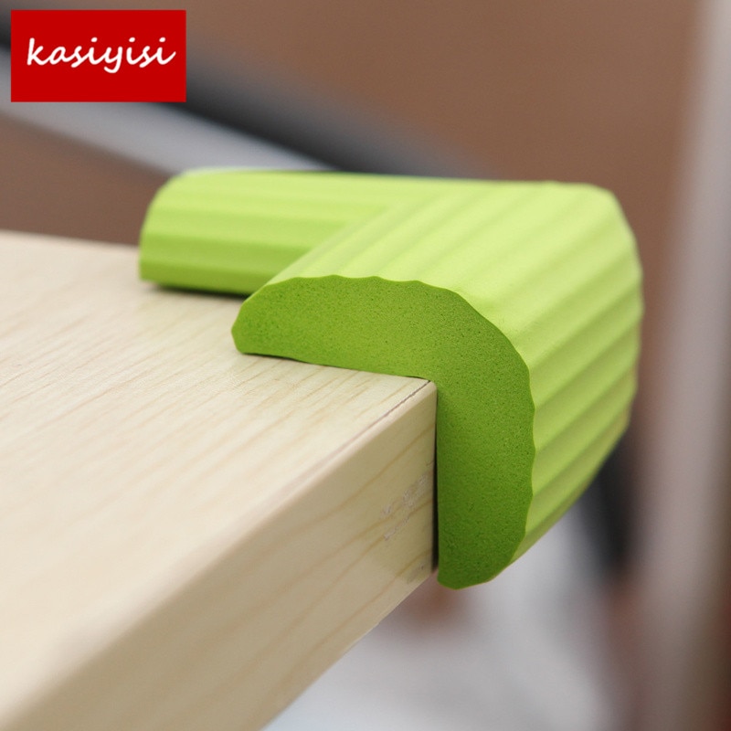 10 Pcs/Lot Stripe Anti Collision Table Angle The Candy Colors Baby Thick L-Shaped Artifact ATRQ0703