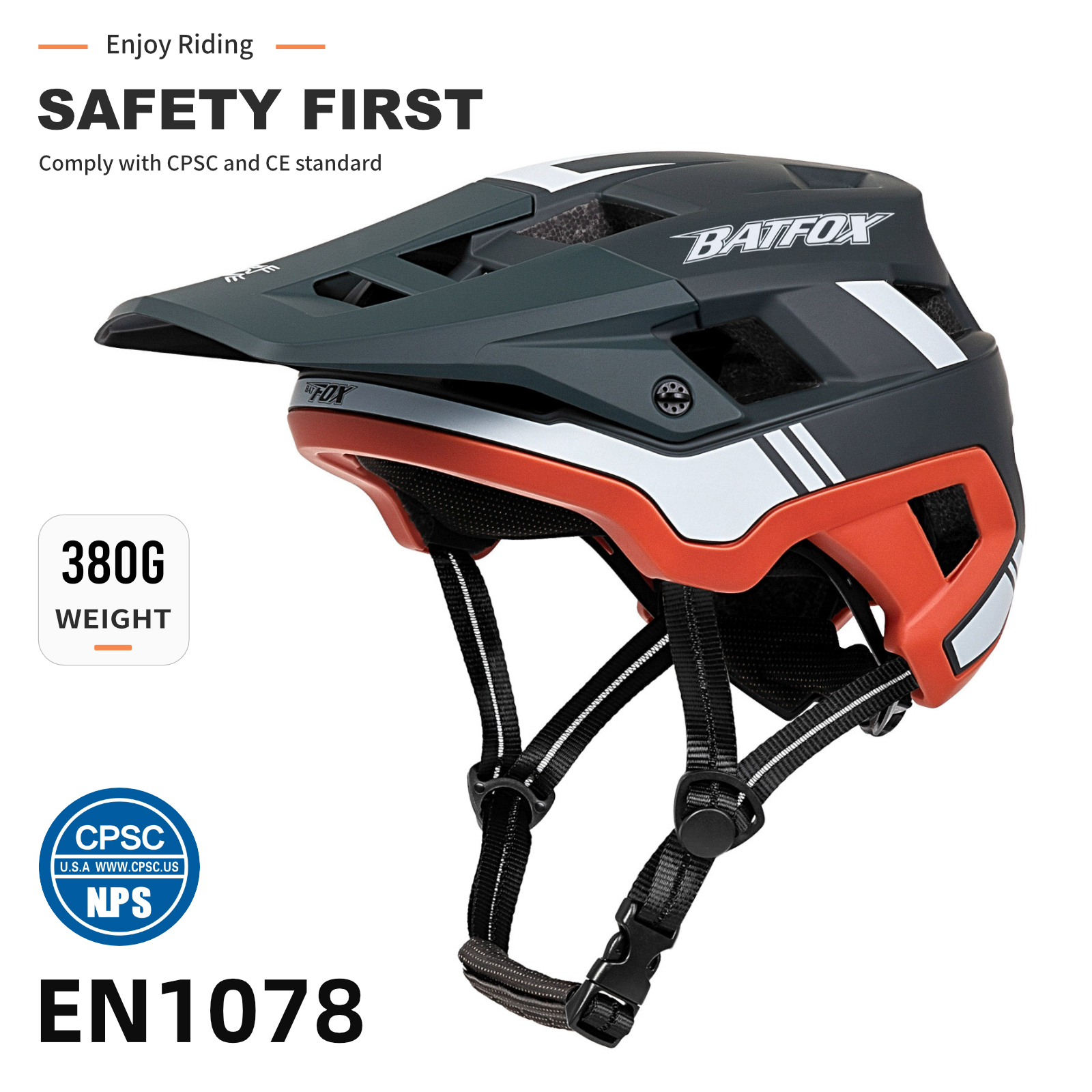 BATFOX bike helmet off-road downhill mountain road cycling safety cap professionally certified men women mtb bicycle helmets