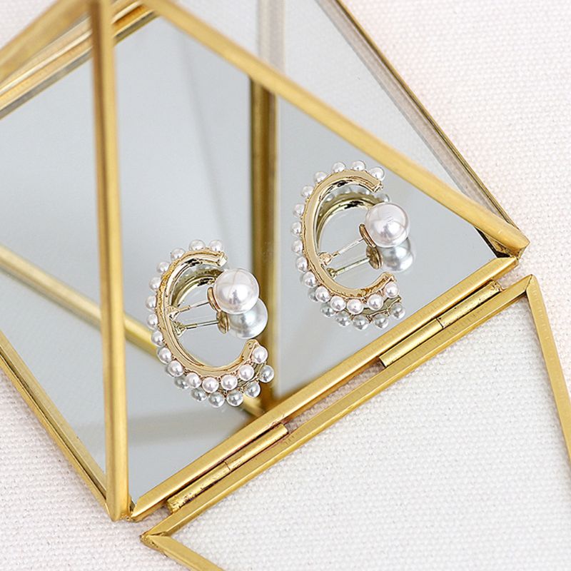 Pyramid Storage Box Glass Terrarium Jewelry Holder Clear Faceted Succulent Air Plant Planter Box Pot/Keepsake Black) R2LE