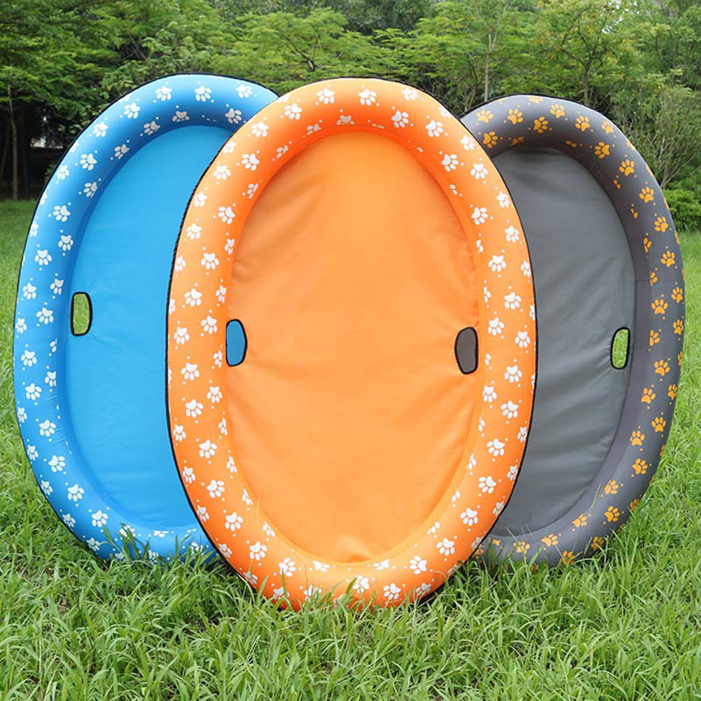 Dog Pool Float Pet Water Toy Float Swimming Pool Floating Row Bed Portable Inflatable Dog Cat Pet Water Beach Toy Play Cushion