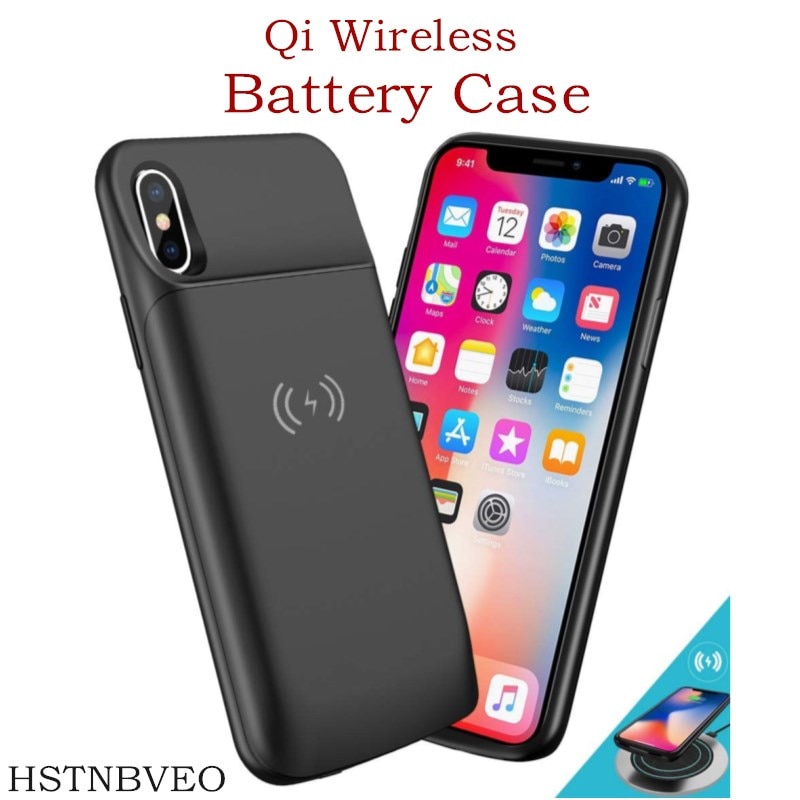 Qi Wireless Power Bank Opladen Case Voor Iphone 6S 6 7 8 Se Batterij Oplader Voor Iphone 6S 6 7 8 Plus Batterij Case
