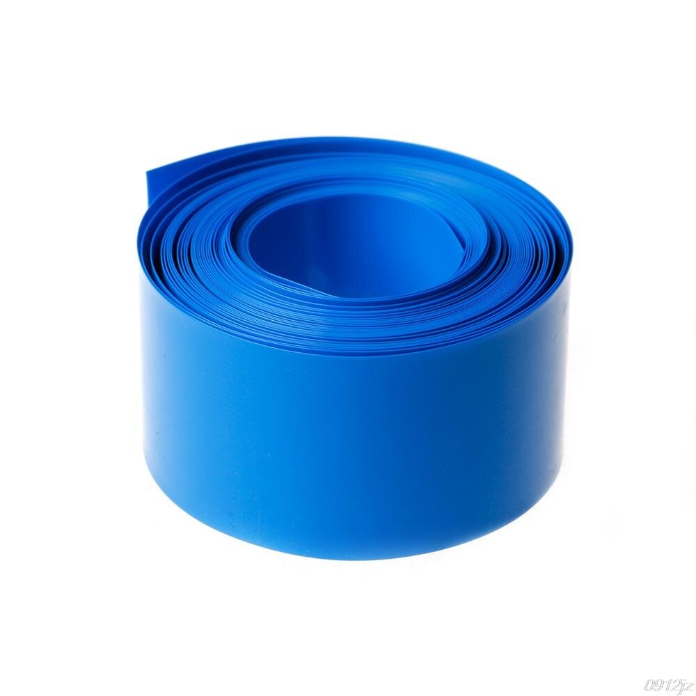 Kit de pellicule de Tube thermorétractable 5m | Pour batterie 18650 18500, rond et plat, accessoires de câblage de 18.5mm C90A, nouvelle directe: Bleu