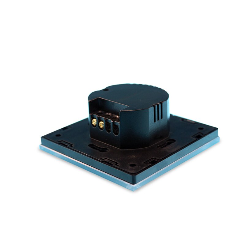 EU UK Dimmer Remote 110V-250V Wallpad White Glass Touch RF433 1 Gang Dimmer For LED Wireless Remote Wall Switch