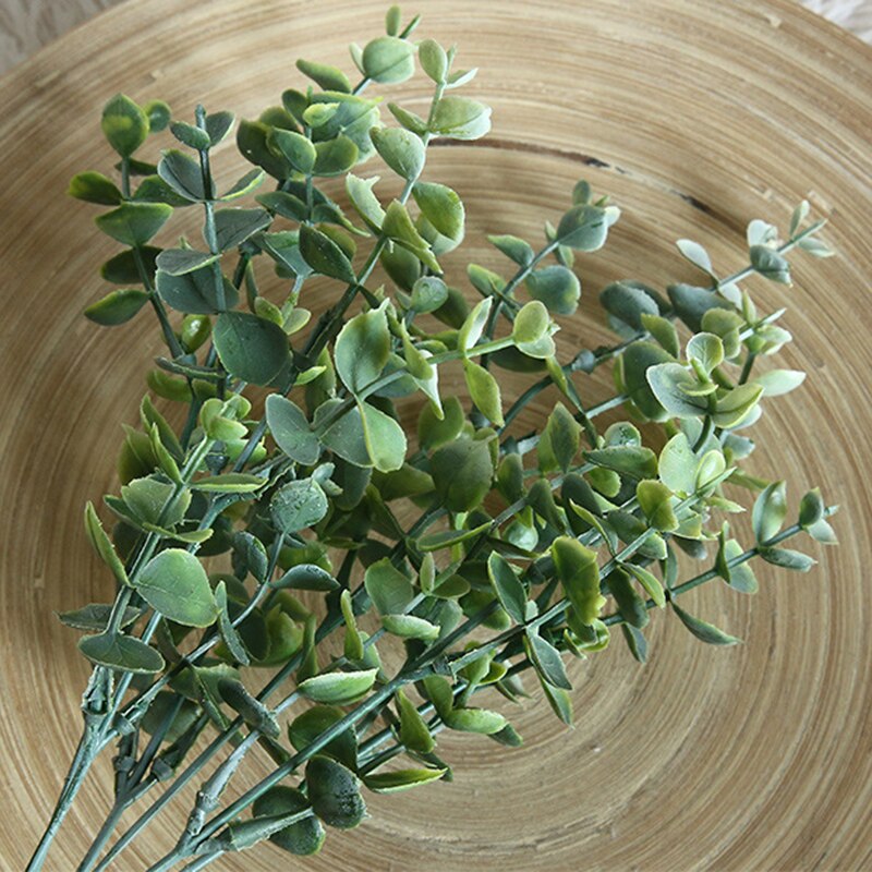 1pcs Simulation Eucalipto Single Artificial Eucalyptus Leaf Artificial Plants For Wedding Shooting Prop Home Decoration