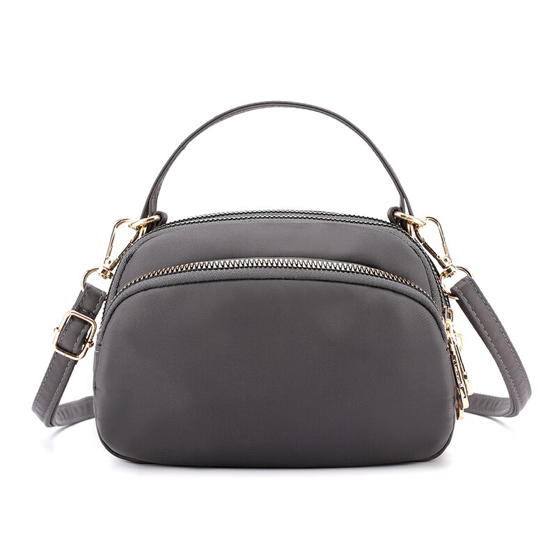 Vrouwen Handtas Composiet Schoudertas Waterdichte Nylon Tas Draagbare Crossbody Bag Mode Wilde Handtas Kitty Portemonnees: Grijs