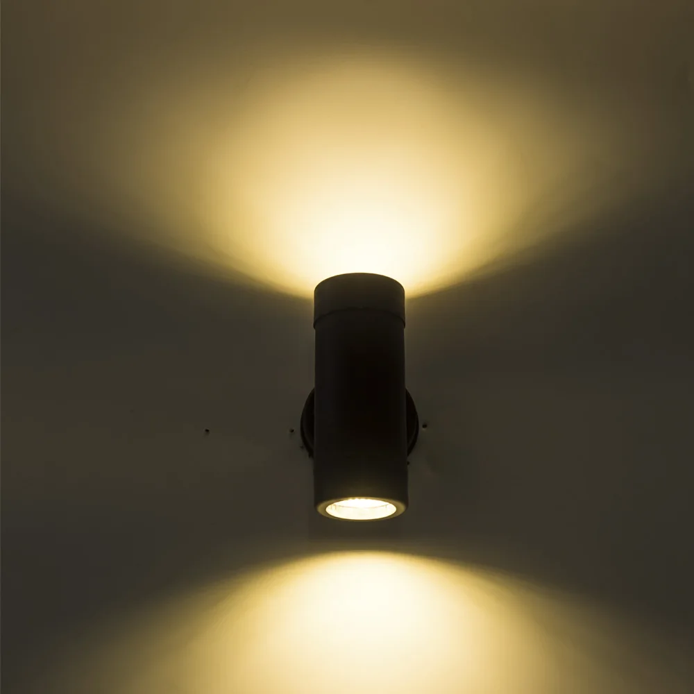 Udendørs led vægmonteret lampe, tosidet moderne led væglampe,  ip65 vandtætte væglamper, 2 x 5w led verandalamper, væglamper