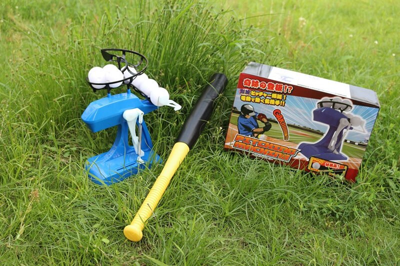 ] Kind Elektrische Baseball Machine Automatische Dispenser Praktijk Dienen Machine Familie Ouder-kind Interactief Spel Sport Speelgoed: Blauw