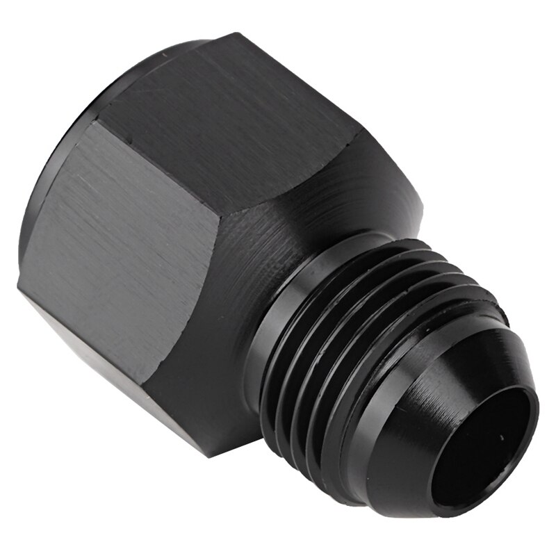 Black 10An Femlae to 8An Male Flare Reducing Hose Union Fittings Aluminum An10 to An8 Reducer Fuel Oil Line Adapter