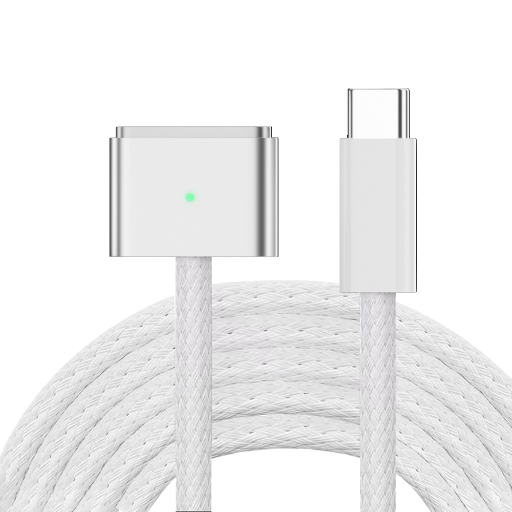 100W Fast Laptop Charging Cable Cord for Macbook Pro A1398 A1286 A1297 USB C Type C to Magnetic Plug Adapter for Magsaf* 1 2 3: Red