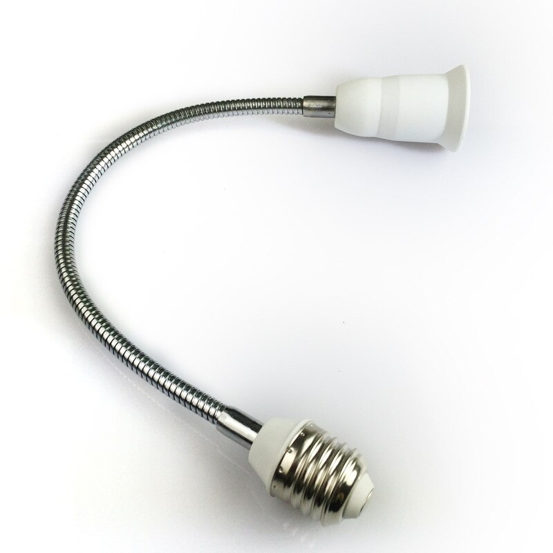 E27 LED Light Bulb Lamp Holder Flexible Extension Adapter Socket 20/30/40/50/60cm Extension Cord