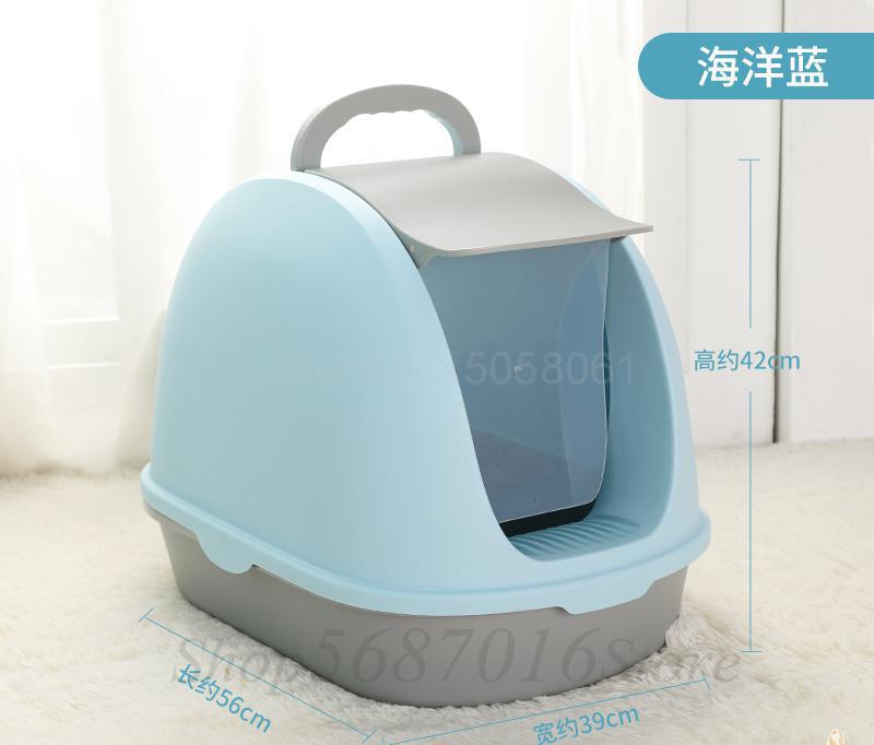 Tabouret de litière Extra Large | Entièrement fermé, pour litière de chat, désodorisation des toilettes Extra Large, tabouret de salade de chat, fournitures de bassin et de chat Semi-enclos: fy13