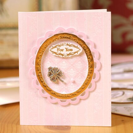 vintage frame cards paper gold frame mini greeting cards 3d handmade birthday wedding messsage cards: Number 02