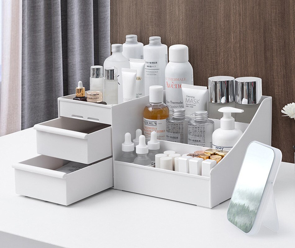Grote Capaciteit Cosmetische Opbergdoos Make Lade Organizer Nagellak Make Container Desktop Diversen Opbergdoos
