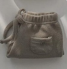 neue Licht Farbe Kinder Kleidung der Herbst Und Winter kinder Tasche Gestrickte Baumwolle Hosen: gray / 140CM