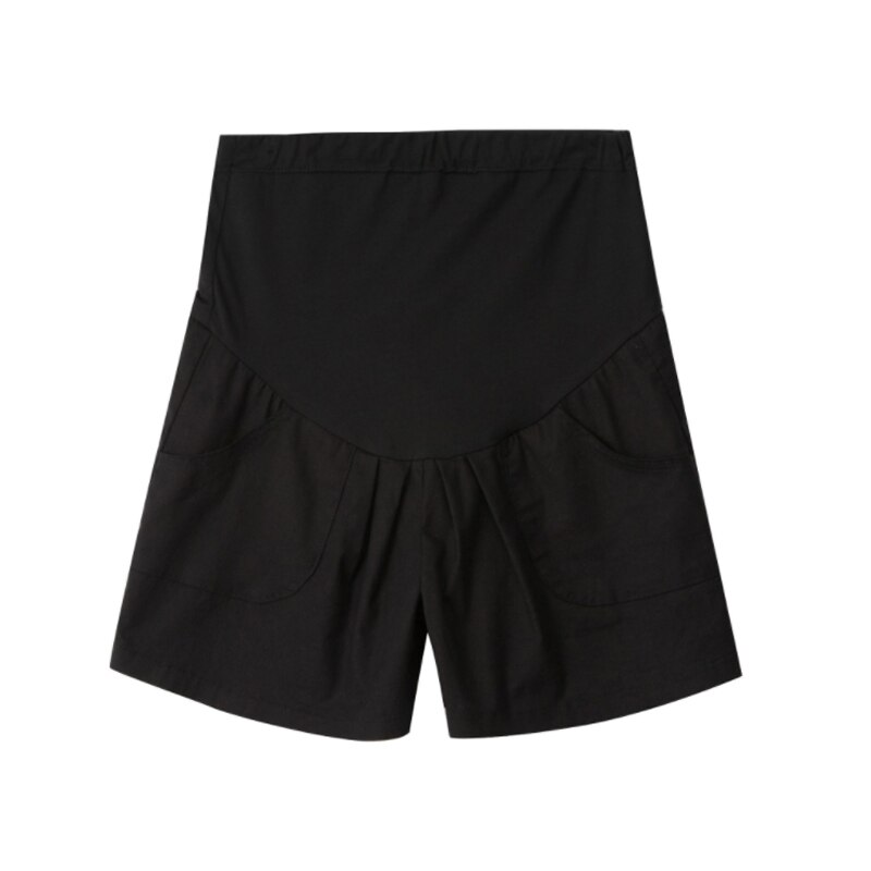 Sommer Mutterschaft kurze Hose Schwangere Hosen Frauen Schwangerschaft Hosen Für Schwangerschaft Frauen: Schwarz / M