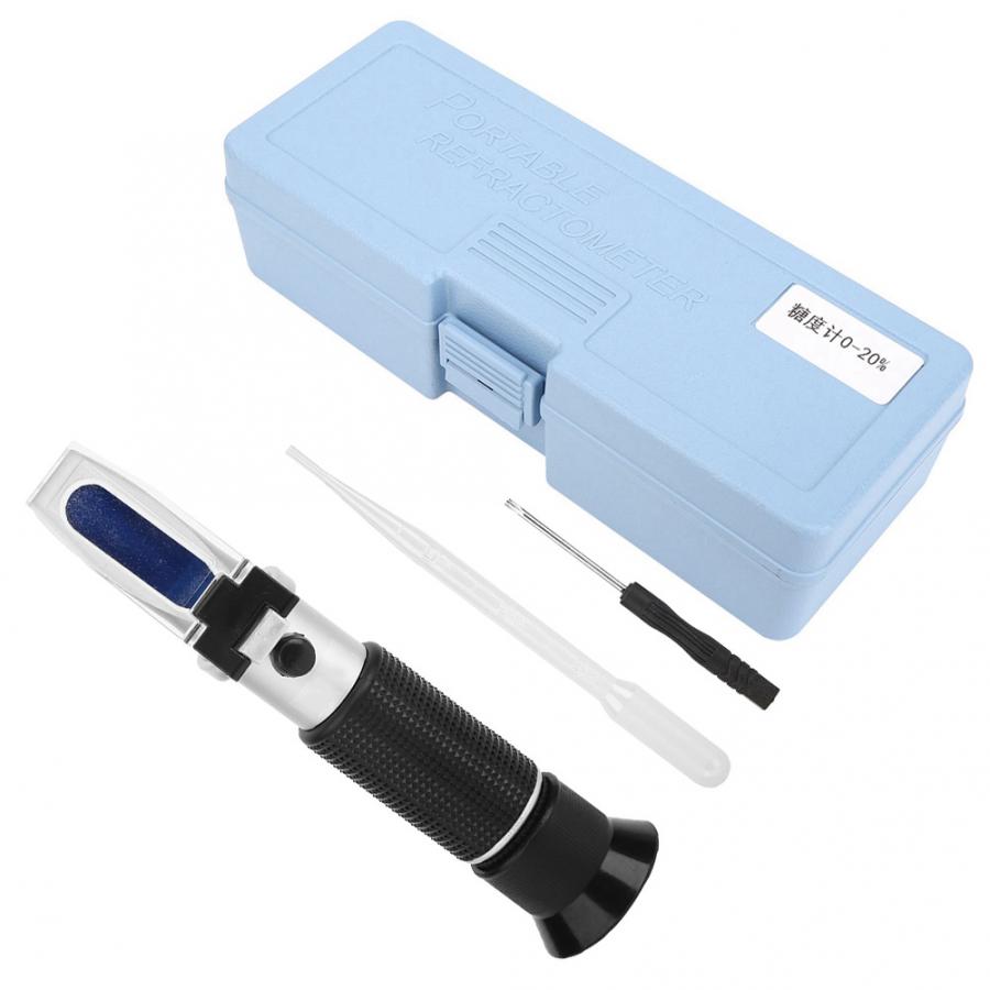 Sugar Test Meter Refractometer Sugar Test Meter 0-20% with Accurant Index for Automatic Temperature Compensation