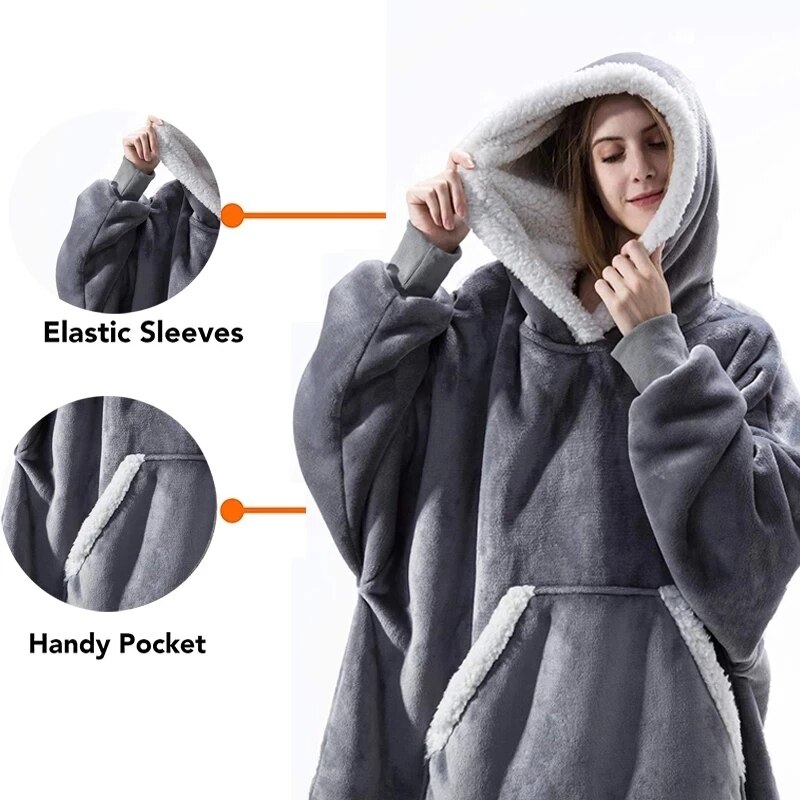 Manta Con Capucha Aemilas - Sudadera De Manta Acolchada | Envío Gratis