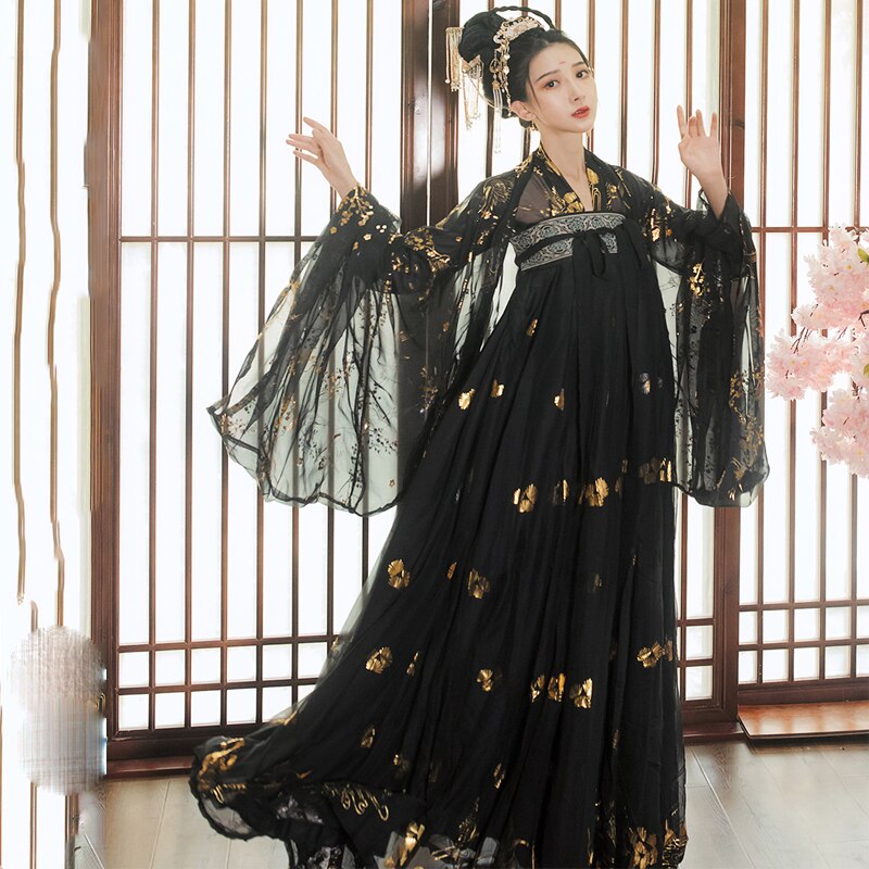 Women Classical Dance Costume Embroidery Hanfu Traditional Fairy Folk Dance Dress Performance Clothes Festival Outfit SL1718